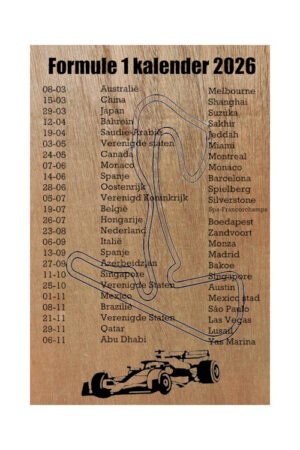 Formule 1 - Kalender 2026
